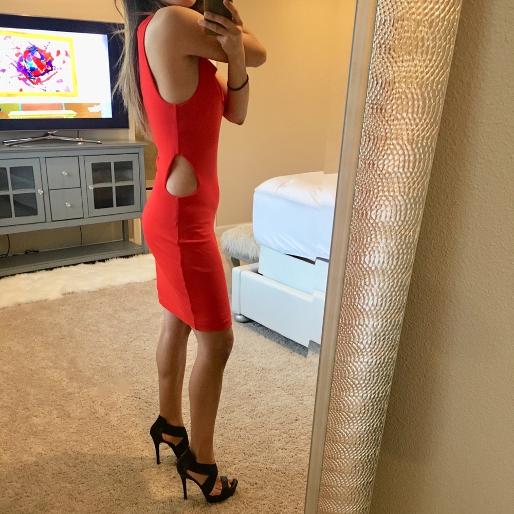 Bebe Cut out Dress Small
